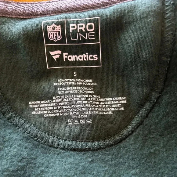 GreenBay Packers NFL Proline Hoodie By Fanatics Men  Size S Full Zip EUC!! - Picture 9 of 9